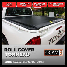 Load image into Gallery viewer, Retractable Tonneau Roll Cover For Toyota Hilux N80 SR, 2015-On, Dual Cab, Manual Roller Shutter
