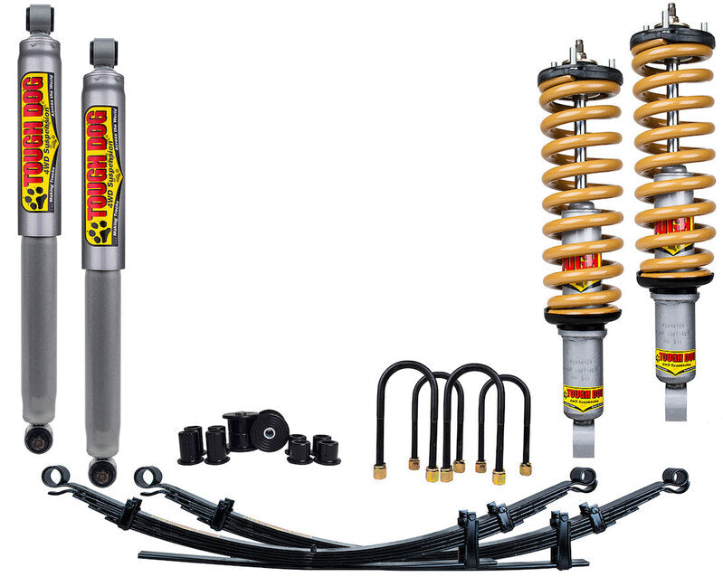 Tough Dog GVM Upgrade Lift Kit fits Toyota Hilux, 300kg Constant, With Bull Bar/Winch, Pre-Rego