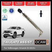 Load image into Gallery viewer, OCAM Tailgate Assist Strut Kit (Slow Down) for Volkswagen Amarok 05/2023+ Stainless Steel 316
