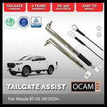 Load image into Gallery viewer, OCAM Tailgate Assist Strut Kit for Mazda BT-50 09/2020-Current, Easy-Up &amp; Slow-Down, Stainless Steel 316
