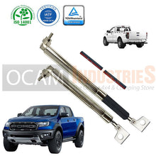 Load image into Gallery viewer, OCAM Tailgate Assist Strut Kit Easy-Up &amp; Slow-Down for Ford Ranger PX, MKII, MKIII, Raptor, 2011-06/2022, Stainless Steel 316
