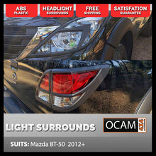 Load image into Gallery viewer, Head Light &amp; Tail Light Surrounds for Mazda BT-50 11/2011-08/2020 Black BT50
