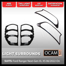 Load image into Gallery viewer, Head Light &amp; Tail Light Surrounds for Ford Ranger Next-Gen XL XS 06/2022-Current
