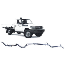 Load image into Gallery viewer, Redback Extreme Duty 3" Single Exhaust for Toyota Landcrusier 79 Series, Single Cab, 03/2007-2016 Turbo Back, Non-DPF Models, With Cat and Delete Pipe
