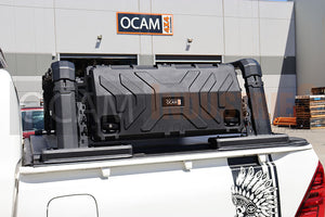 Aluminium Military Tub Rack, C-Type, with Cargo Storage Boxes, Suits Triton, D-MAX, BT-50, Ranger, NP300, X-Class, Hilux N80,