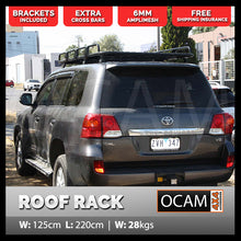 Load image into Gallery viewer, OCAM Aluminium Tradesman Roof Rack for Toyota Landcruiser 200 Series Alloy
