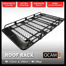 Load image into Gallery viewer, OCAM Aluminium Tradesman Roof Rack For Volkswagen Transporter T5 T6 SWB 2400x1330
