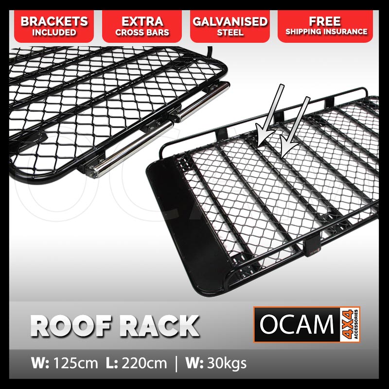 OCAM CMM Aluminium Platform Flat Roof Rack for Toyota Landcruiser 300 Series, 04/2021-On, 3/4 1800 x 1425mm