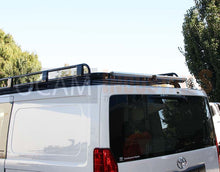 Load image into Gallery viewer, OCAM Aluminium Tradesman Roof Rack For Toyota Hiace 2019-Current, Rollers, Alloy 3000x1464mm
