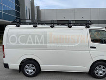 Load image into Gallery viewer, OCAM Aluminium Tradesman Roof Rack For Toyota Hiace 1988-18 Alloy 3000x1464mm-15cm brackets
