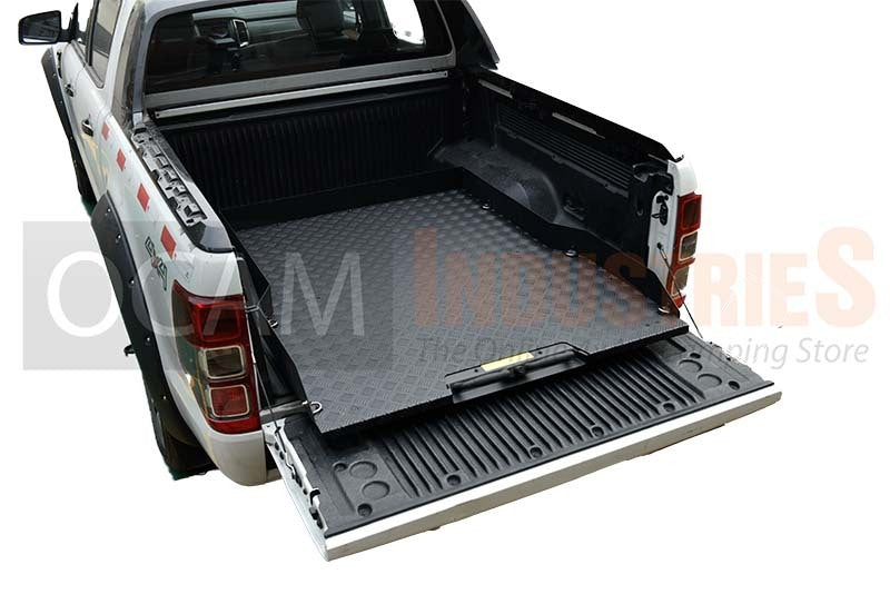 Aluminium Ute Tub Slider Tray Sliding Drawer Floor Slide, for Chev Silverado, RAM, Ford F150, Tundra