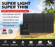 Load image into Gallery viewer, 12V 300W Folding Solar Panel Blanket Mat Complete Kit With Dual USB
