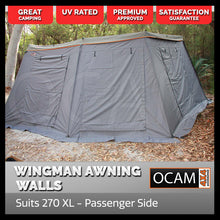 Load image into Gallery viewer, OCAM Wingman 270 XL Awning Walls / Tent - Passenger Side
