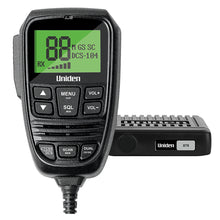 Load image into Gallery viewer, Uniden Mini Compact UHF CB Mobile w/ Remote Speaker MIC &amp; Large LCD Display X76
