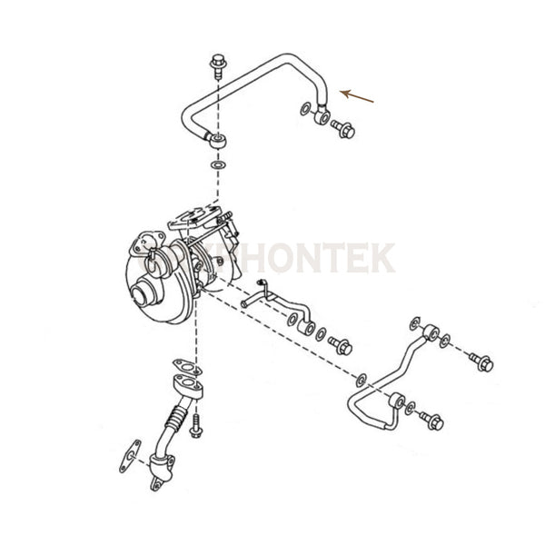 Turbo Oil Feed Line Kit Mazdaspeed Miata 1.8L IHI VJ35 performanceheaven