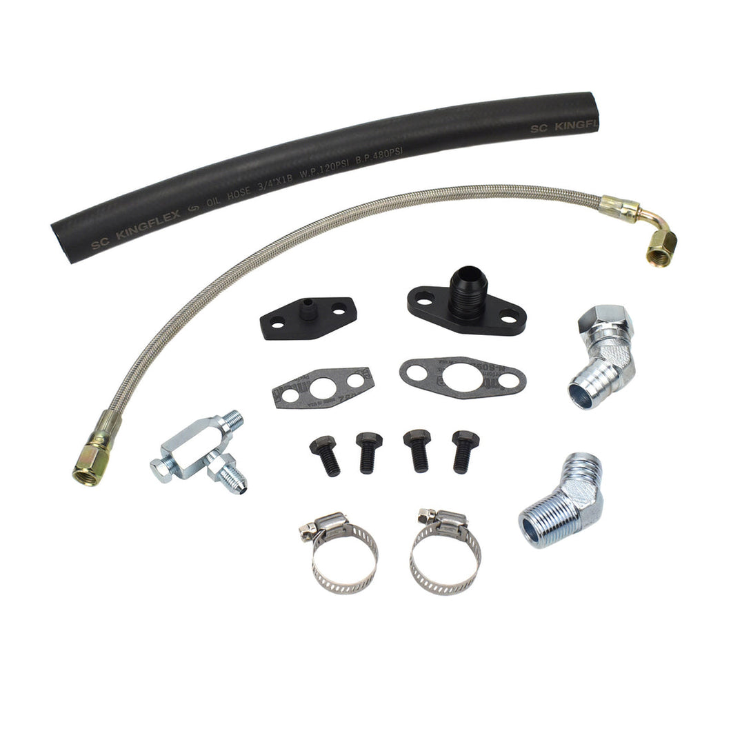Turbo Oil Feed Return Line Kit Toyota 2RZ 3RZ with Garrett T3 T4
