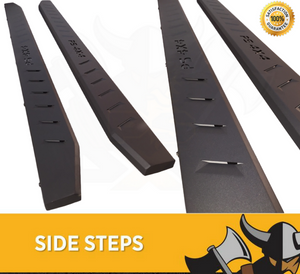 Steel Side Steps for Holden Colorado 2012-2020 Running Boards Sidesteps Matte Black