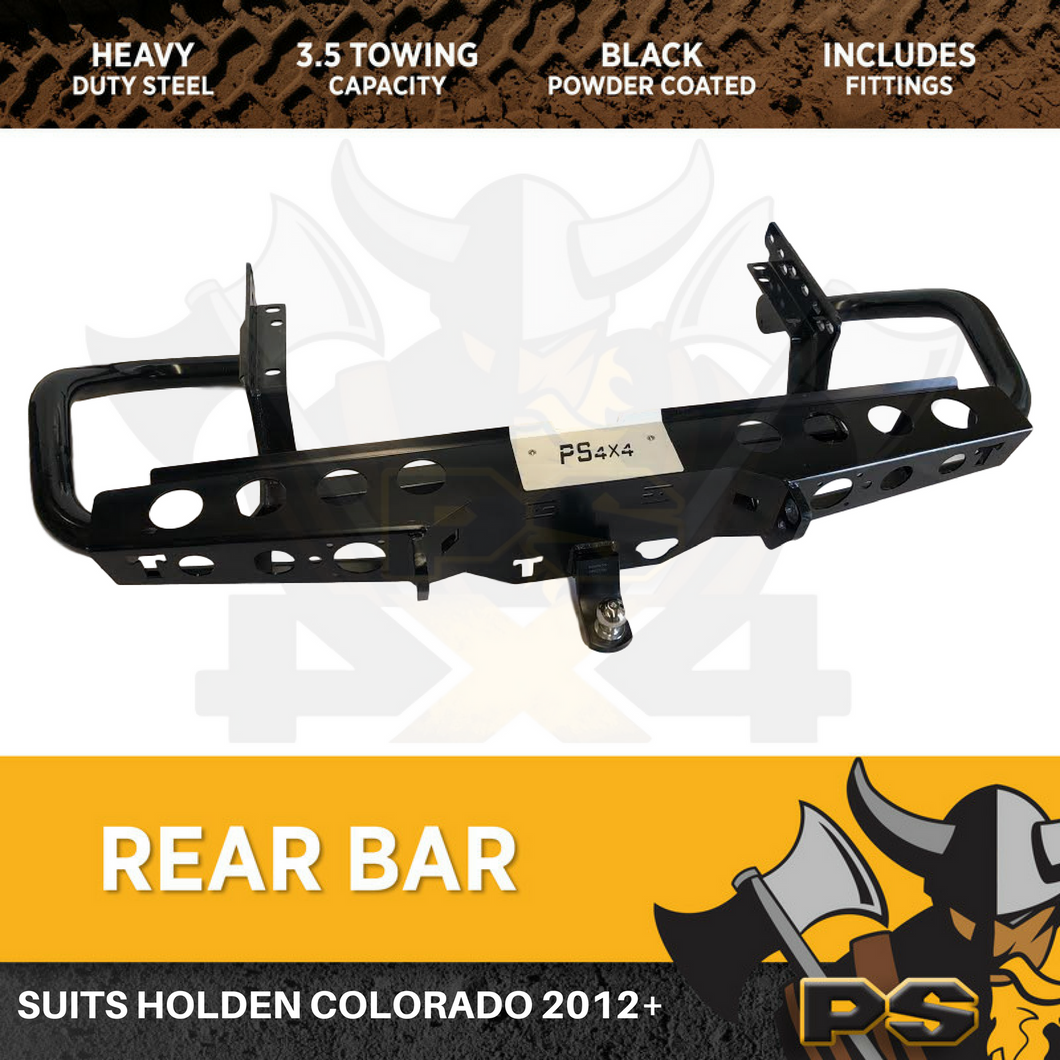 Heavy Duty Rear Step Tow Bar Bumper For Holden Colorado RG 2012 Onward