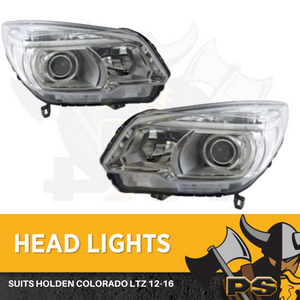 Holden Colorado LTZ Projector 2012-2016 Headlights Pair Left+Right Lamps