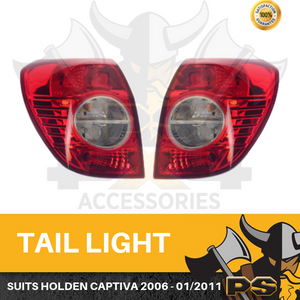 Pair of Tail Lights for Holden Captiva 7 CG 2006~2011 LH Rear Lamps