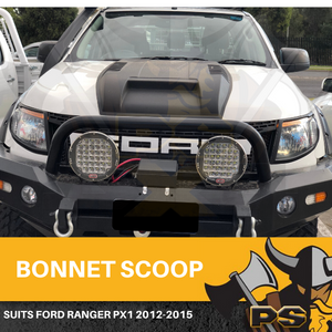 Matte Black Bonnet Scoop Hood Raptor Style For Ford Ranger 2011-2015