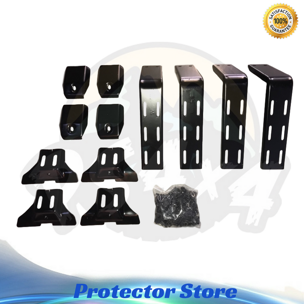 4 Roof Rack Brackets Universal for rain gutter mounts 8 INCH 4x4 4WD