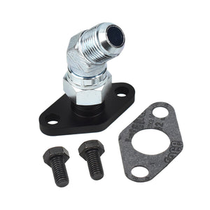 10AN 45 Degree Oil Drain Flange Kit for Toyota 1JZ 2JZ Oil Pan