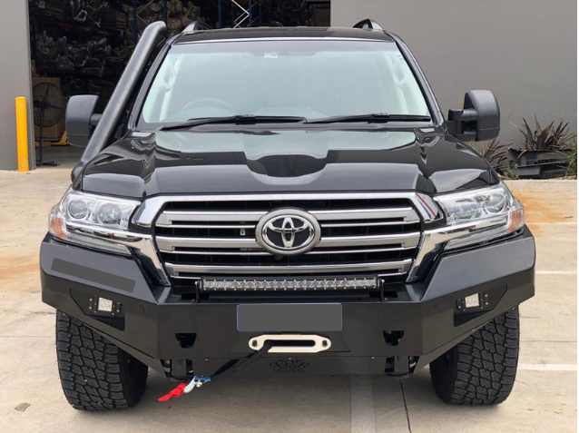 Deluxe Bull Bar to suit Toyota Landcruiser 200 Series 2015 + Steel, Winch, ADR