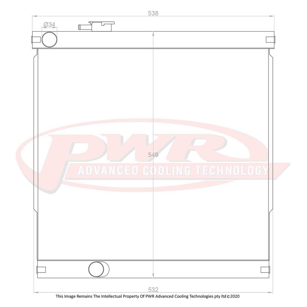 55mm Radiator (Toyota Hilux LN167 Diesel 1988)