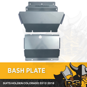 Holden Colorado 2012-2016 Bash Plate Front & Sump Guard GREY 4MM Thick