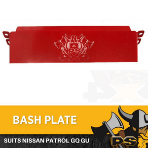 Red Bash Plate Steering Guard Fit for Nissan GQ GU Patrol 4mm PREMIUM QUALITY