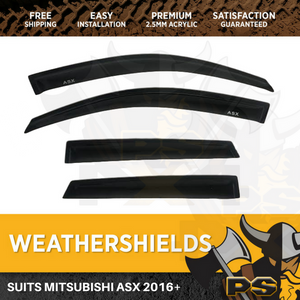 Weathershields Weather Shields Window Visor to suit Mitsubishi ASX XC 2016+