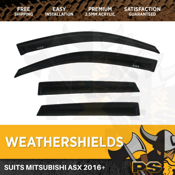 Weathershields Weather Shields Window Visor to suit Mitsubishi ASX XC 2016+