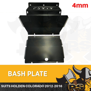 Holden Colorado 2012-2016 Bash Plate Front & Sump Guard Matte Black 4MM
