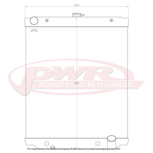 55mm Radiator (Toyota Landcruiser HDJ 79 Series 07-07)