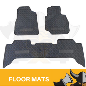 Premium Quality Rubber Floor mats to Suit Toyota Land Cruiser Prado 120 Series 2003 - 2009