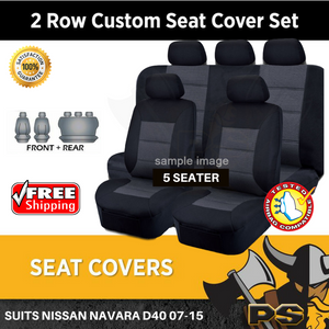 Nissan Navara D40 Dual Cab 2007-2015 Tailor Made Car Seat Covers