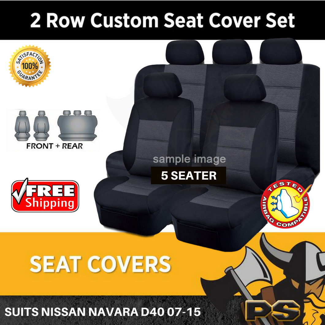 Nissan Navara D40 Dual Cab 2007-2015 Tailor Made Car Seat Covers