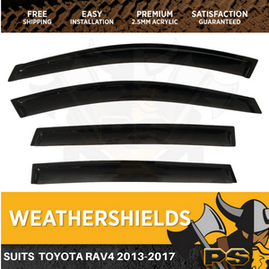 Weathershields Window Visors Weather Shields For Toyota RAV4 2012-2019