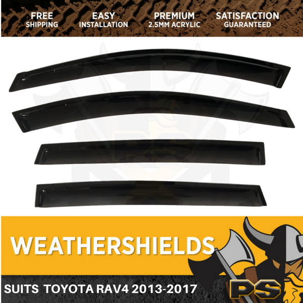 Weathershields Window Visors Weather Shields For Toyota RAV4 2012-2019