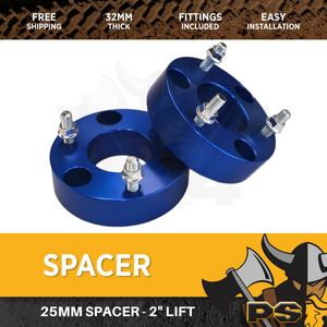 SPACERS TO SUIT TOYOTA FJ CRUISER 120 150 PRADO HILUX 05+