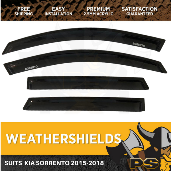 Superior Weathershields for Kia Sorento 2015-2018 Window Visors Weather Shields