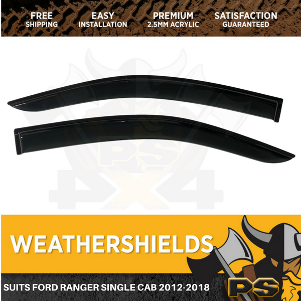 Superior Weathershields Weather Shields Window Visor Ranger PX single cab 11-22