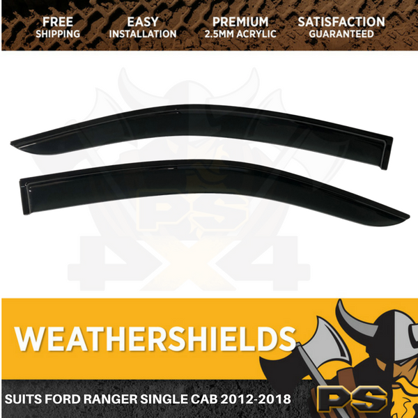 Superior Weathershields Weather Shields Window Visor Ranger PX Space cab 11-22