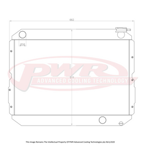 55mm Radiator (Toyota Landcruiser FJ 60 Series 80-90)