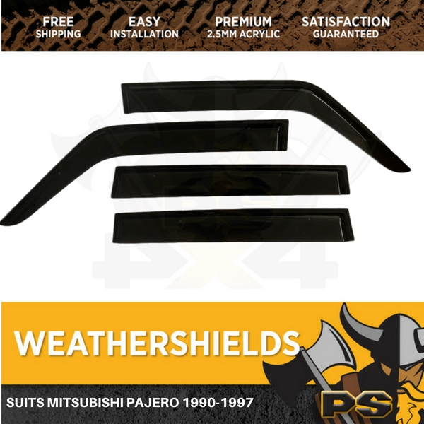 Superior Weathershields suit Mitsubishi Pajero 1990-1997 Window Visors