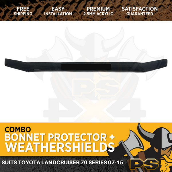 Bonnet Protector to suit Toyota Landcruiser 2007-2016 70 76 78 79 Series