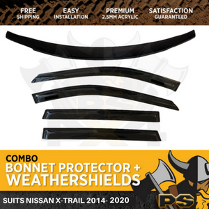 Bonnet Protector, Weather shields to suit Nissan X-Trail XTrail T32 2014-2020