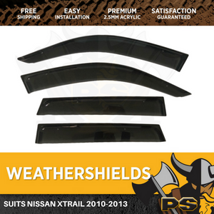 Superior Weathershields for Nissan Xtrail 2010-2013 Weather Shields Window Visors