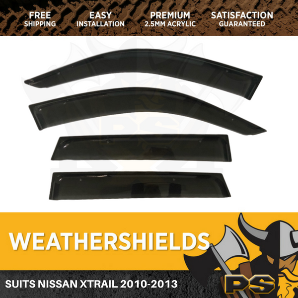 Superior Weathershields for Nissan Xtrail 2010-2013 Weather Shields Window Visors